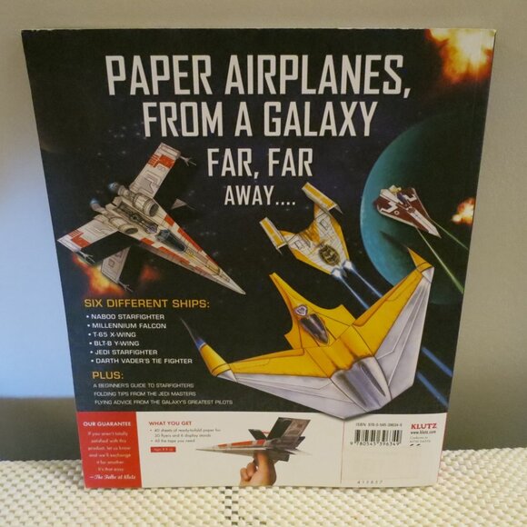 Star Wars Paper Folded Flyers Starfighter Construction Kit Book by Klutz Labs - Picture 3 of 11